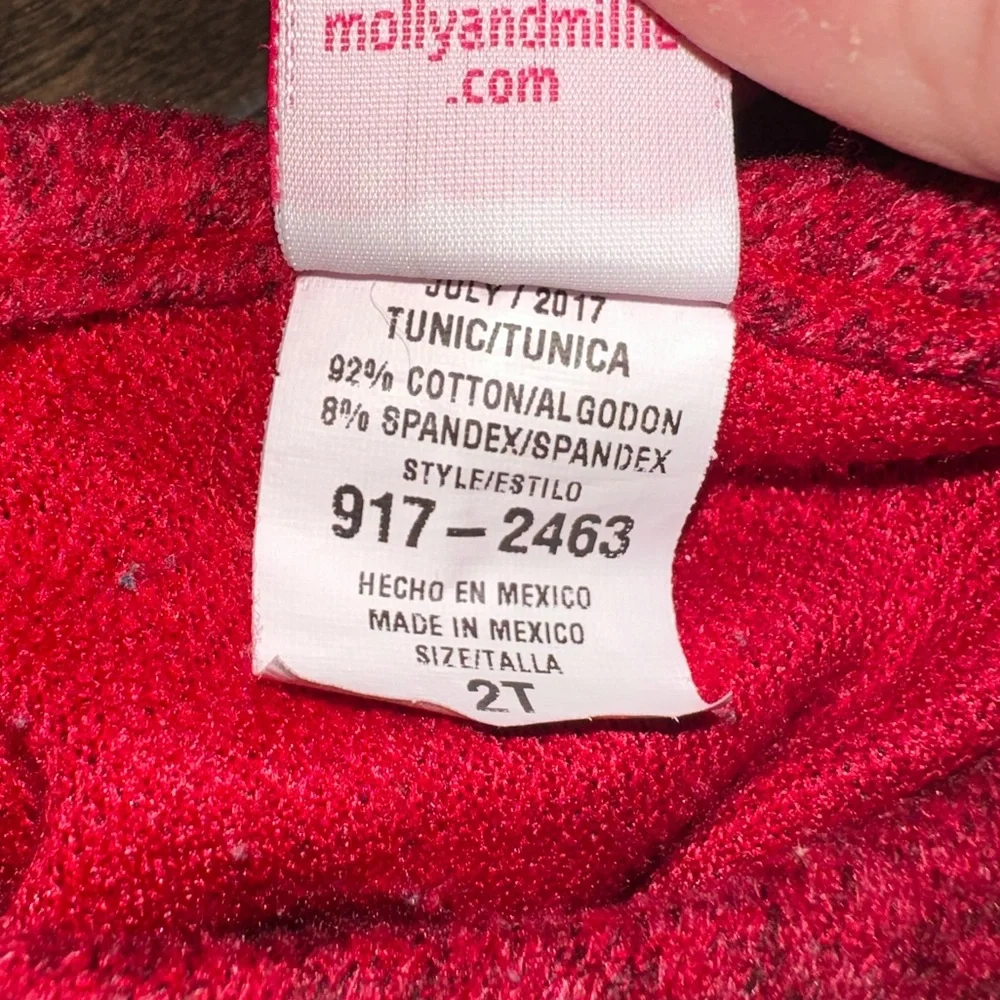 Molly & Millie Set Coordinated Top and Bottom Set Toddler Girl Size 2T